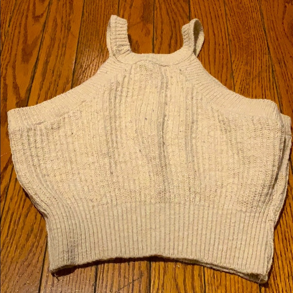 Knitted crop top